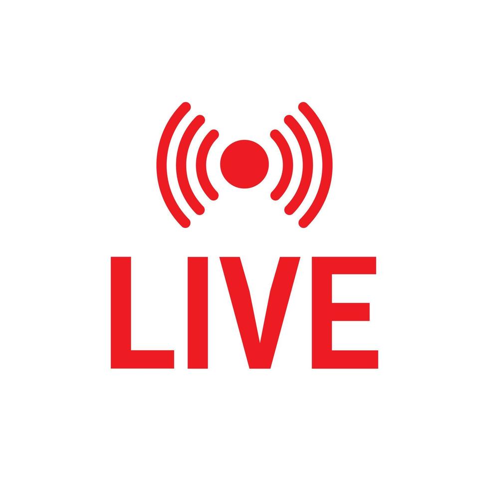 Live Stream, Live Icon, Live Streaming Icon Symbol 5261074 Vector Art at Vecteezy
