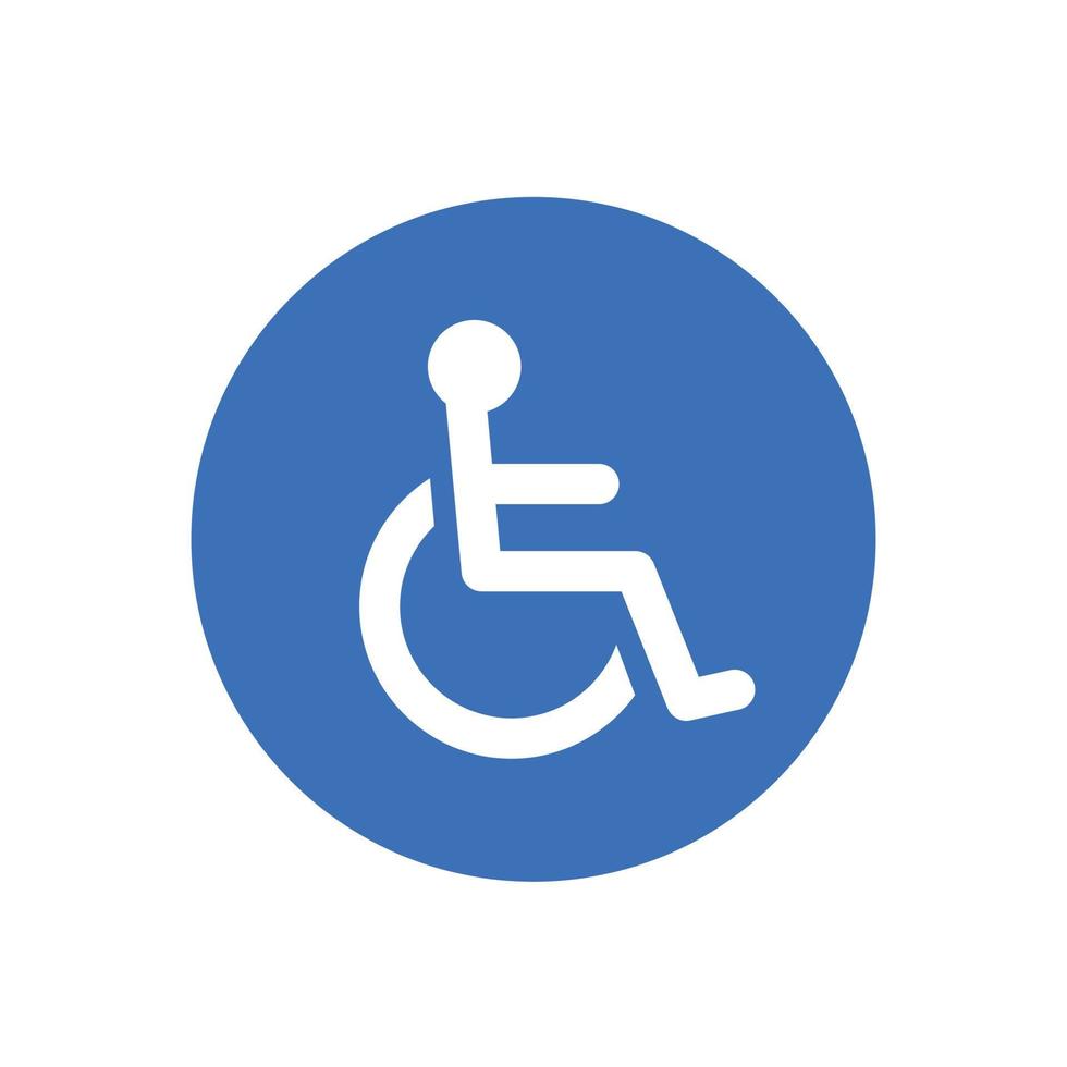 Disabled handicap icon vector