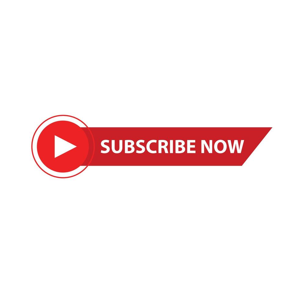 Subscribe button and bell icon vector