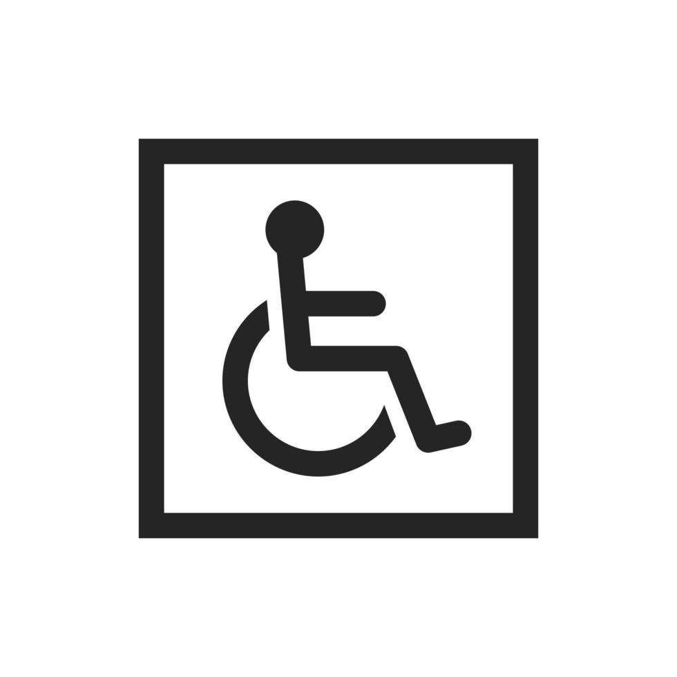 Disabled handicap icon vector