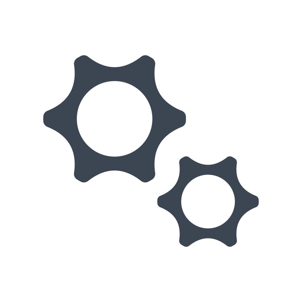 Configuration gear icon vector