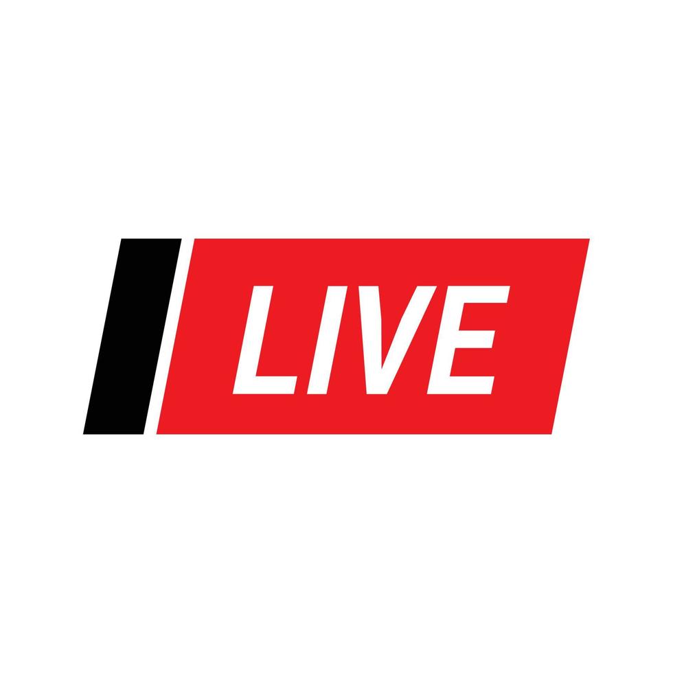 Live Icon. Live Stream, Video, News Symbol vector