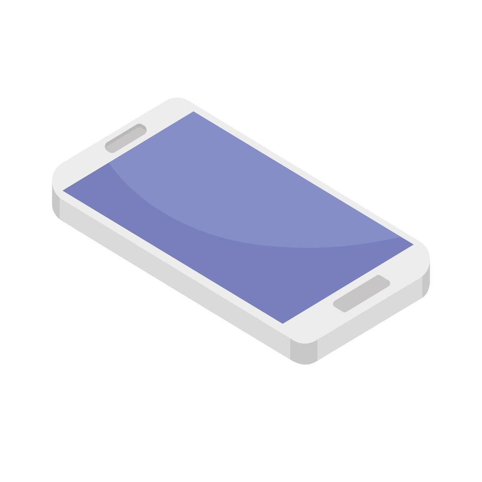 smartphone device isometric vector