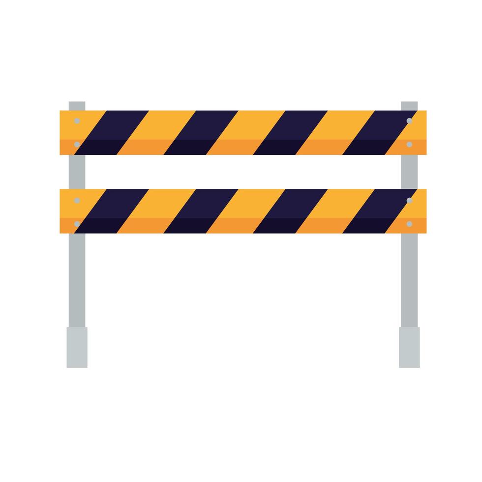 barricade fence signal vector