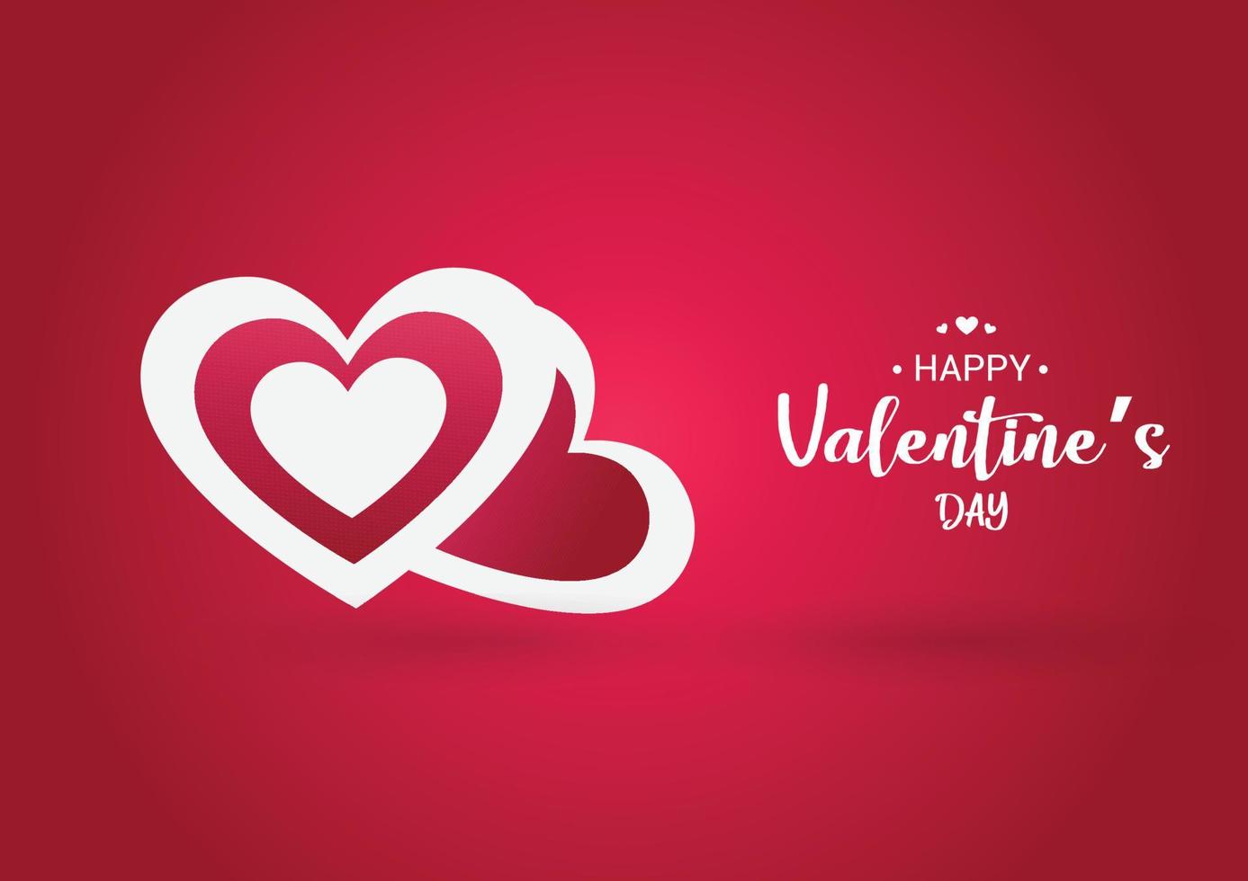 Happy valentines day card background free vector