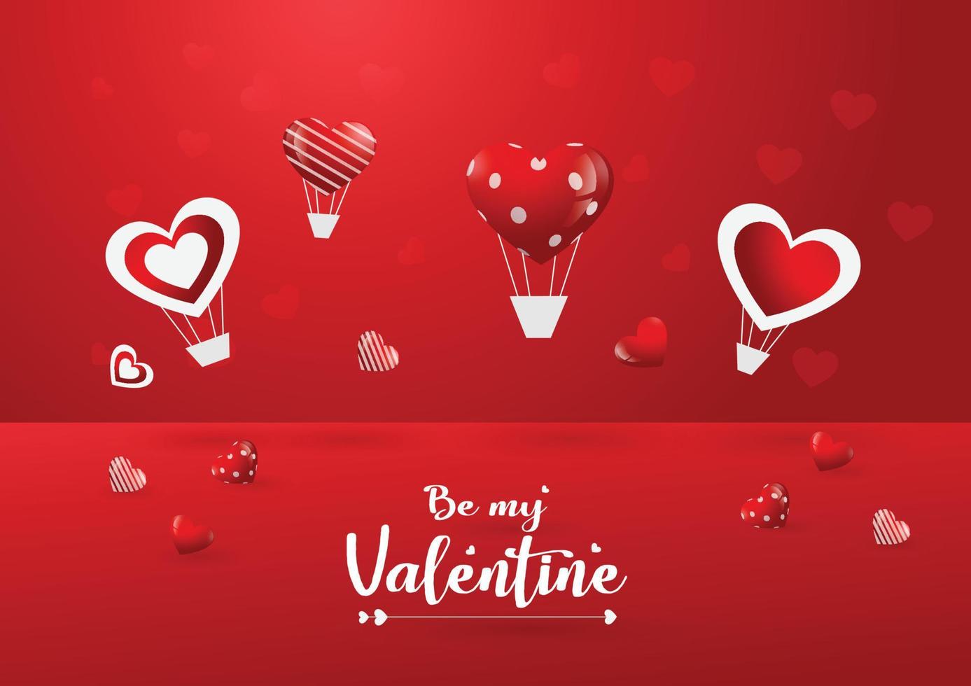 Be my valentine realstick background free vector