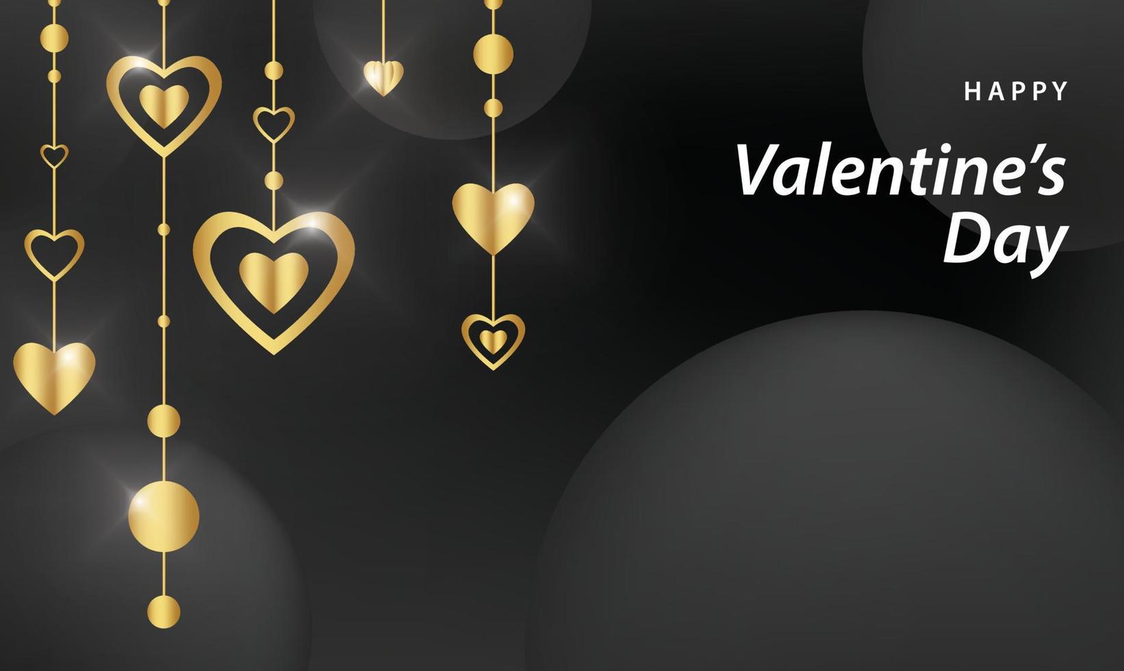 happy valentines day pattern illustration background wallpaper banner template flyer poster event label backdrop modern vector design concept premium color digital card ornamental black gold luxury