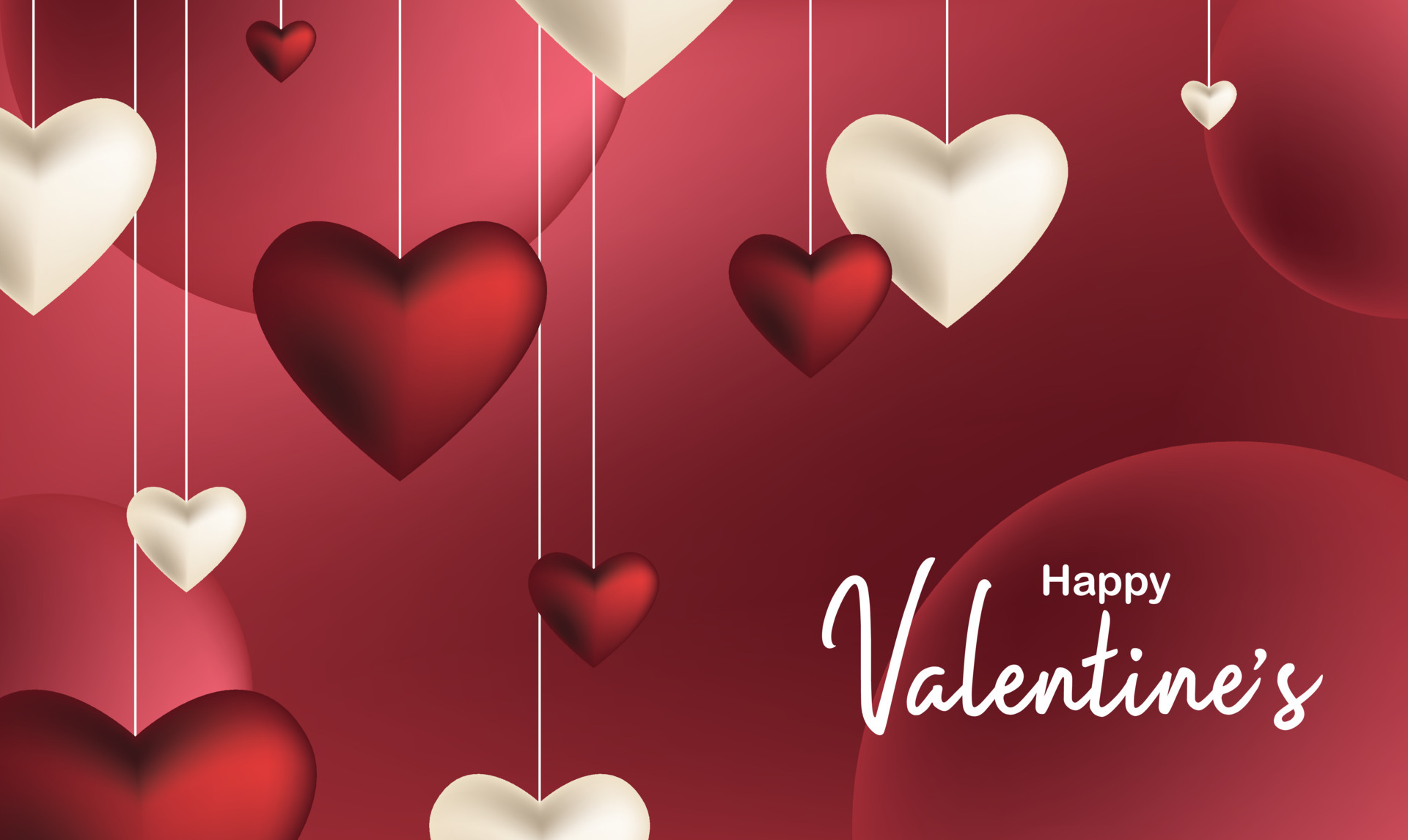 Premium Photo  Valentine background with hearts february 14th day modern  luxury fashionable elegant design for template menu brochure presentation  banner