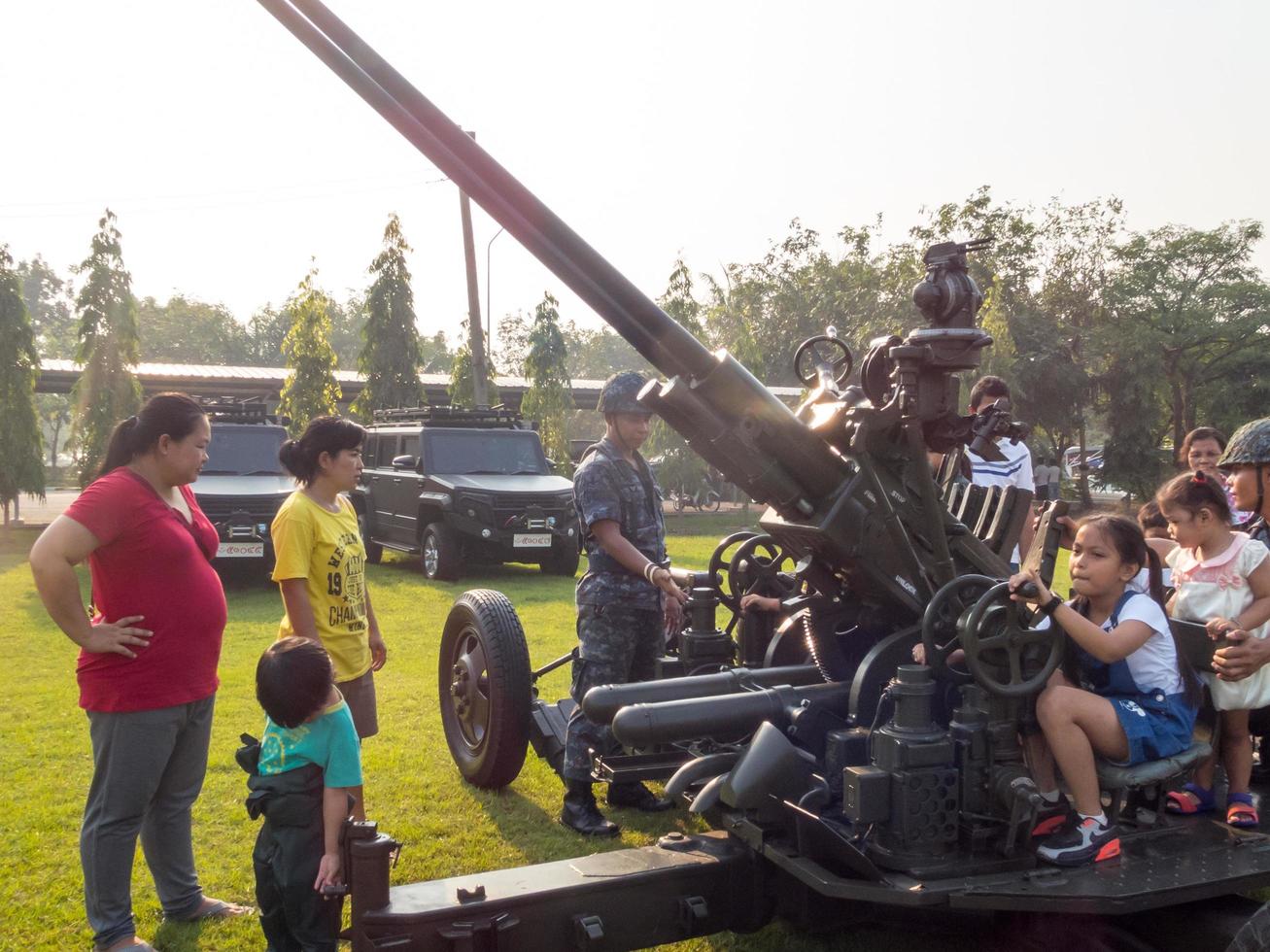 Royal Thai Air Force Don Muang BANGKOK THAILAND12 JANUARY 2019National Childrens Day. on Don Muang BANGKOK THAILAND12 JANUARY 2019. photo