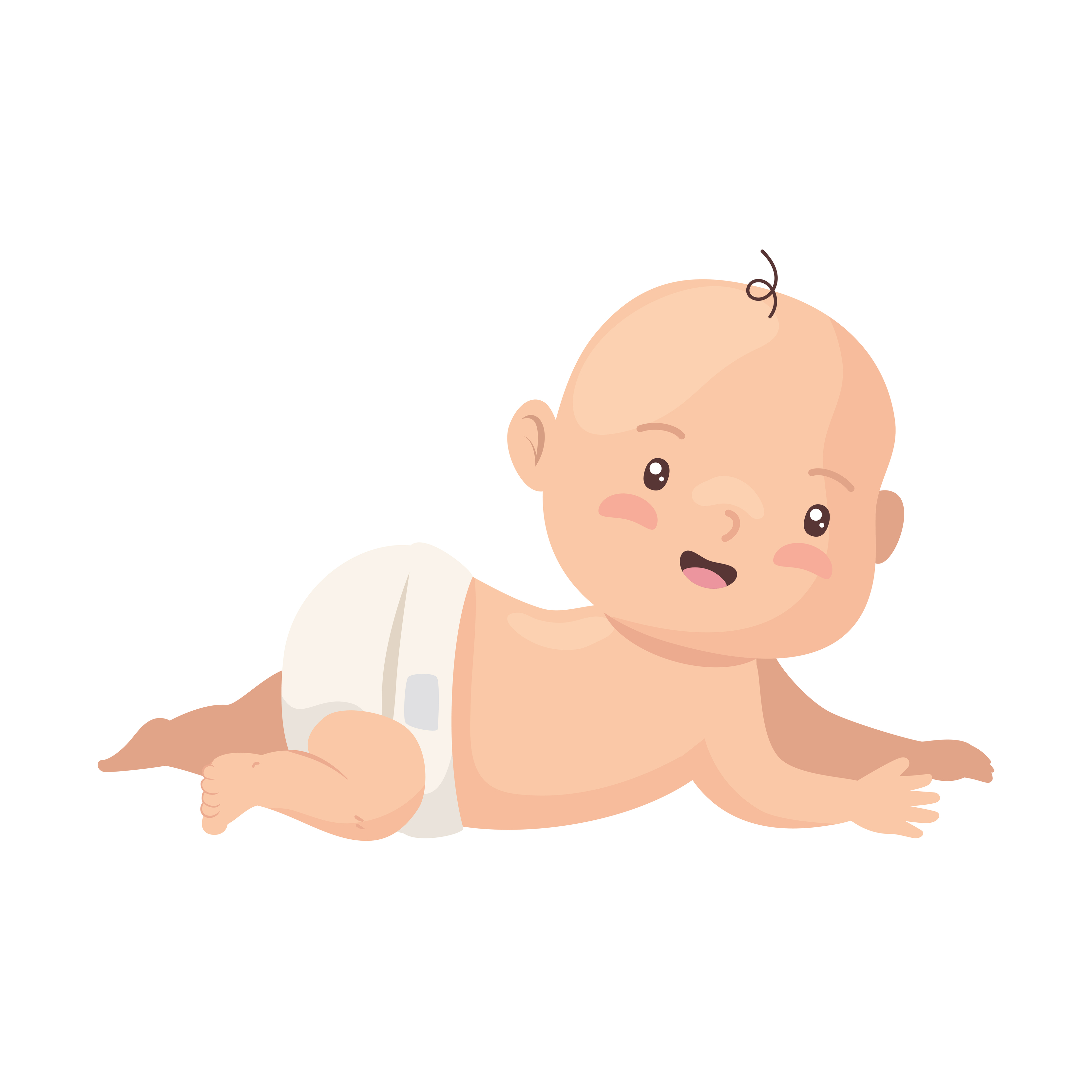 cute baby lying down 5262171 Vector Art at Vecteezy