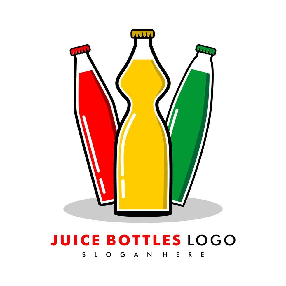 fruit juice logo design vector