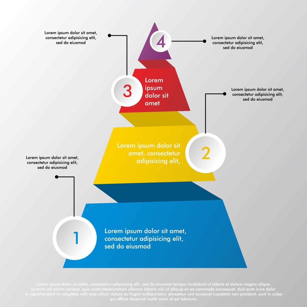 colorido diseño infográfico de negocios vector