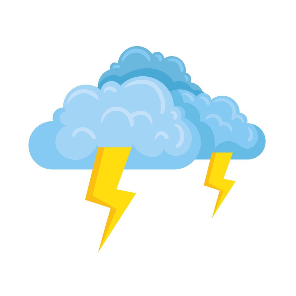 clouds and thunders vector