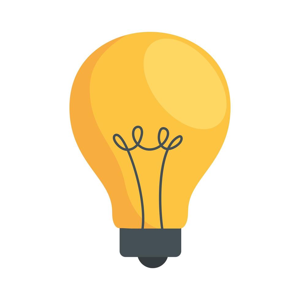 bulb light idea vector