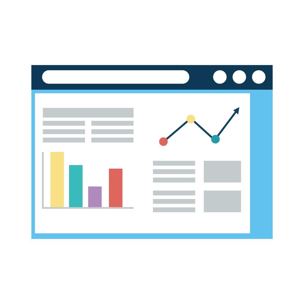 webpage with statistics vector