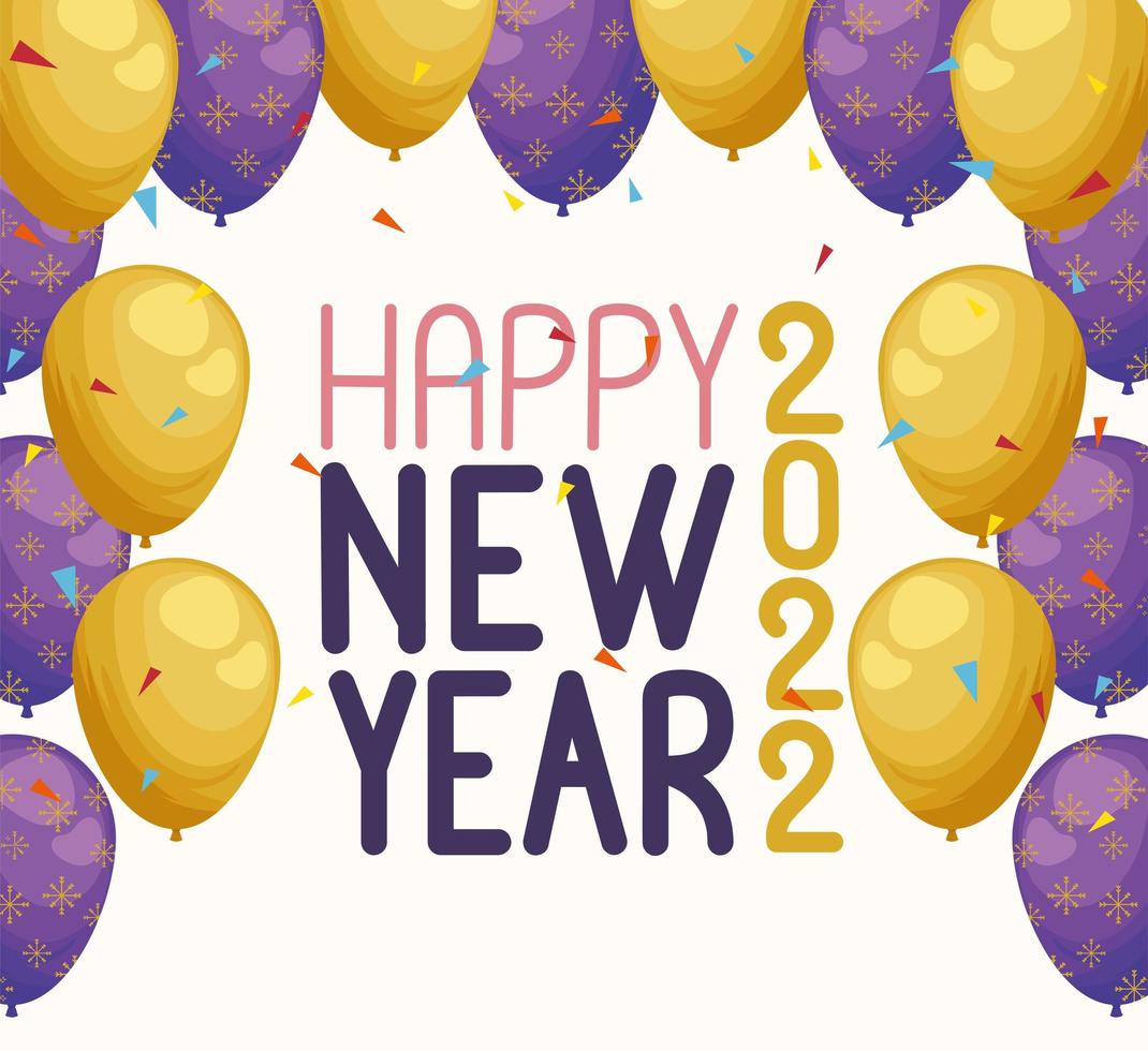 new year 2022 poster vector