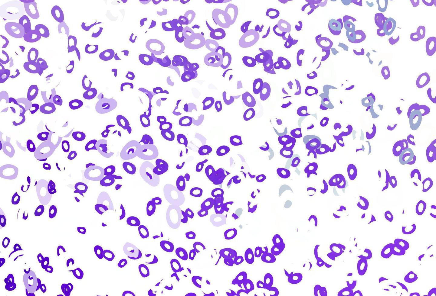 Light Purple vector background with bubbles.