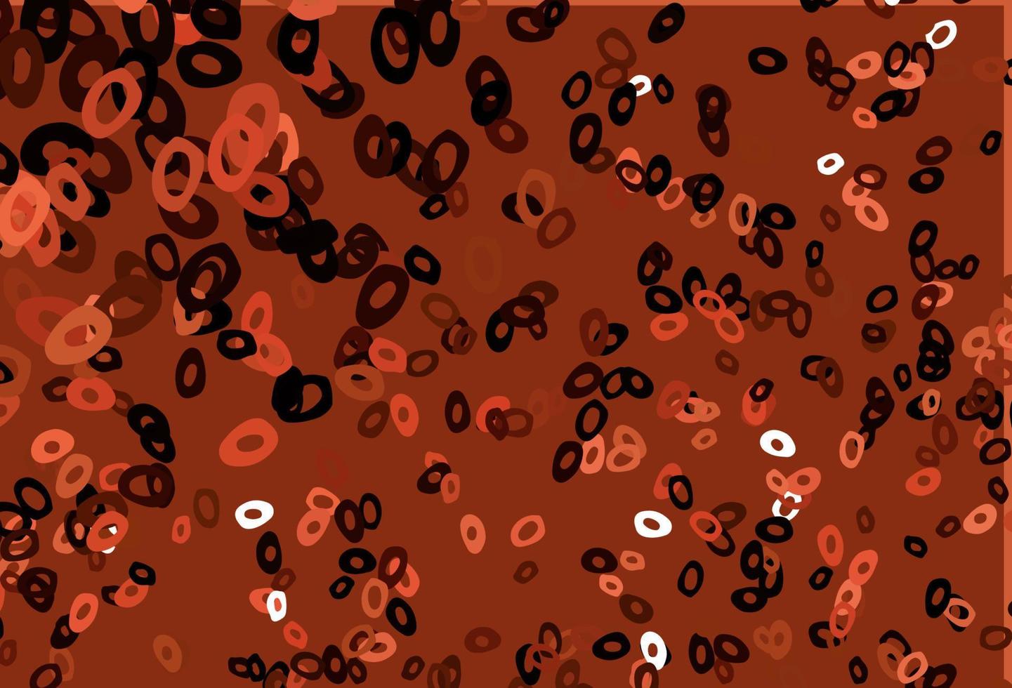 Dark Red vector texture with disks.