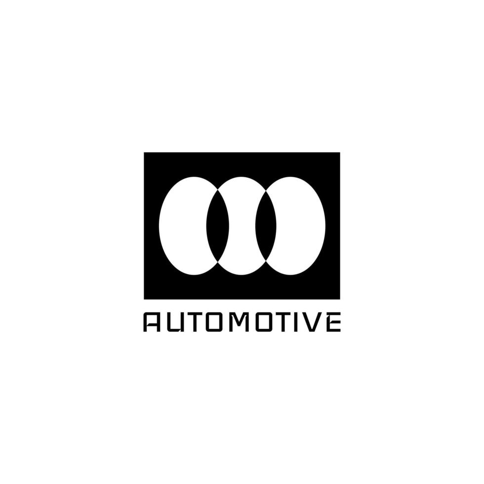 símbolo dinámico abstracto logotipo automotriz vector