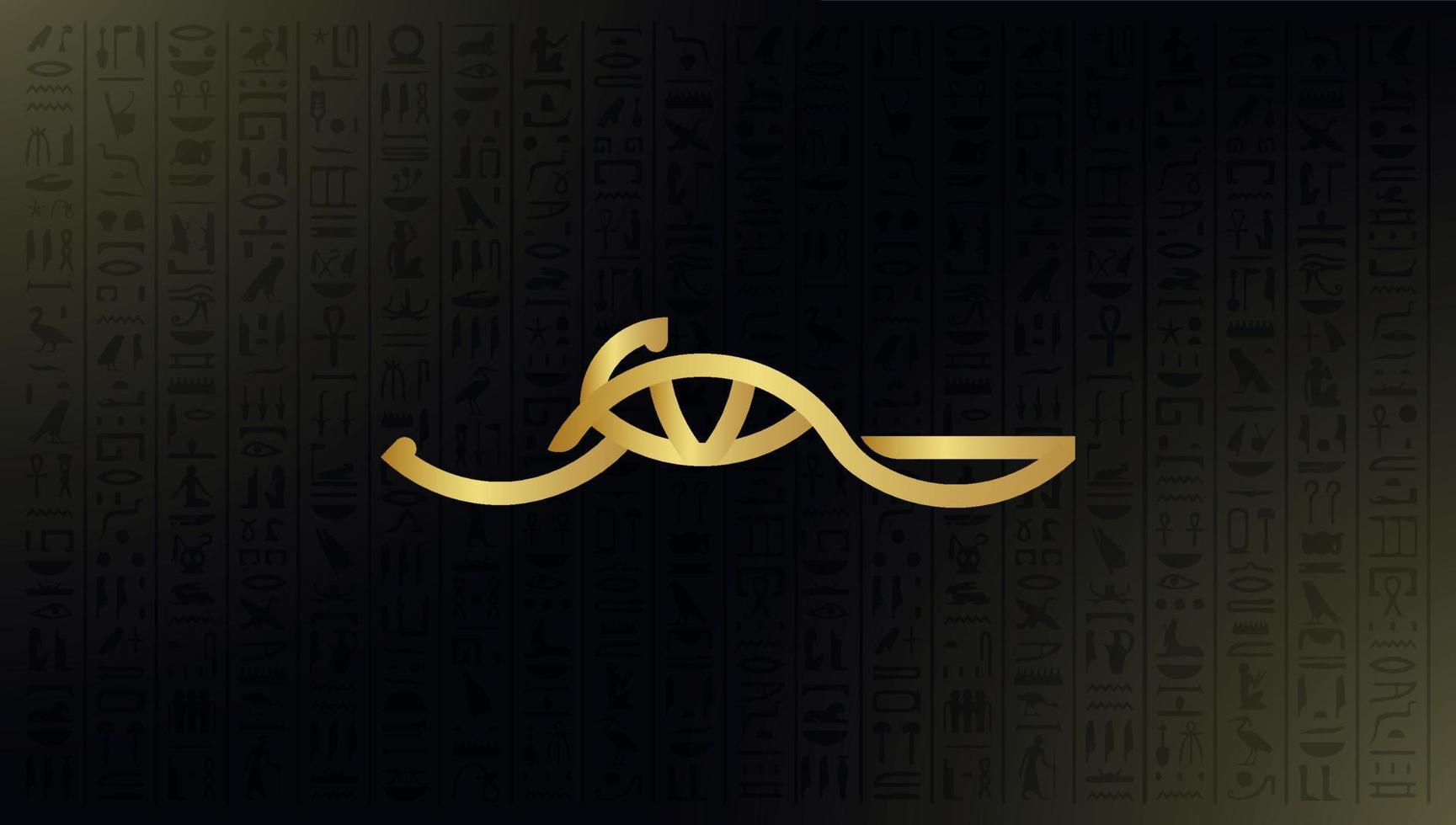 Egypt name title Logo vector