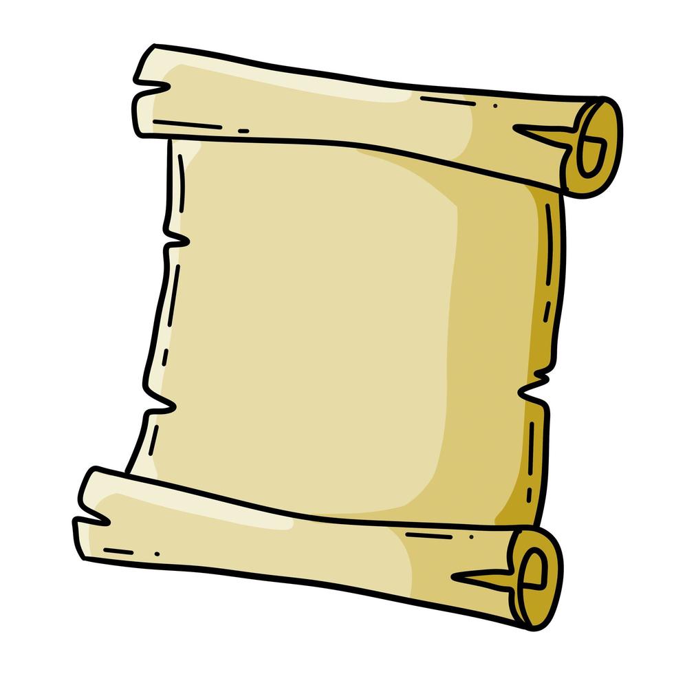 Old scroll. Template for antique text. vector