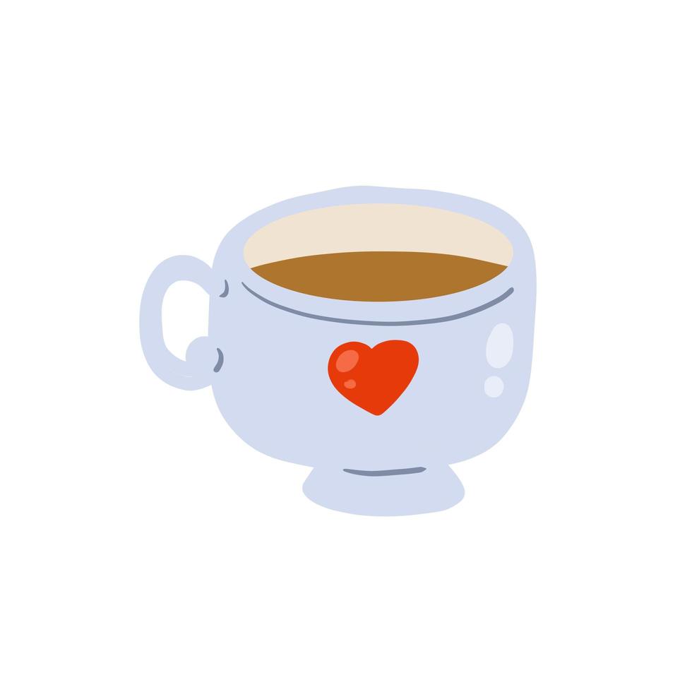 Funny Cup of tea or coffee. 5264051 Vector Art at Vecteezy