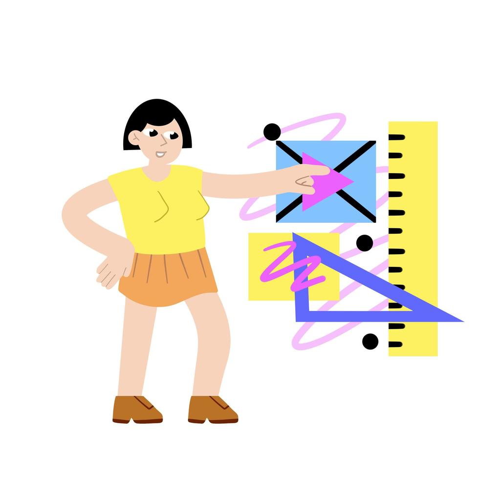 Process of creating and developing website. vector