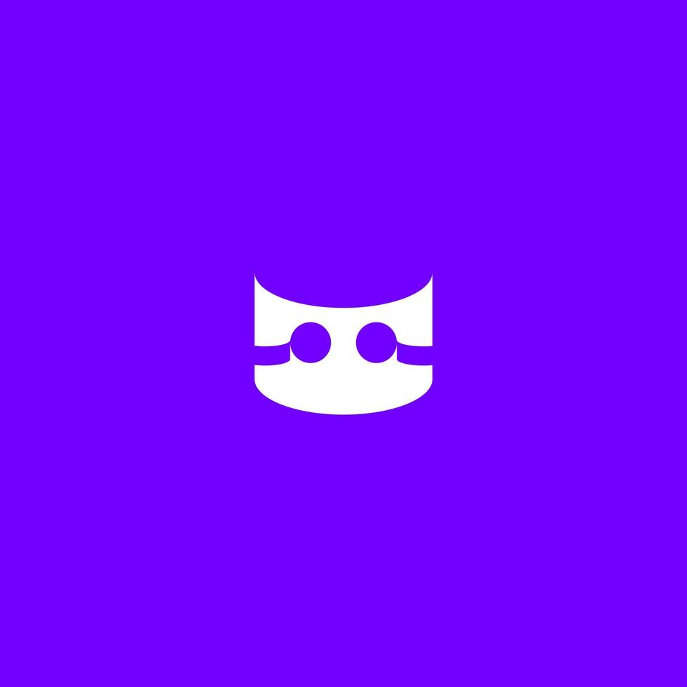 simple corporate abstract cat logo design vector