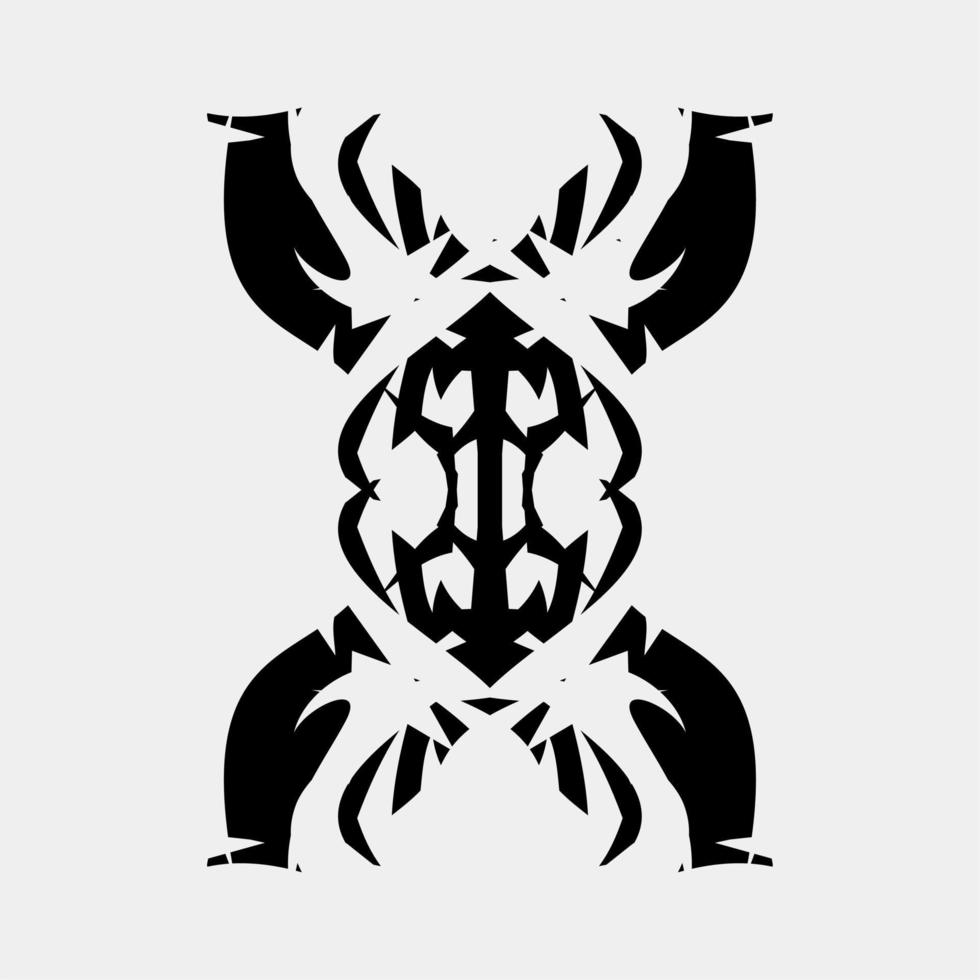 vector illustration of a unique and symmetrical high artful image for place decoration or ornamentation
