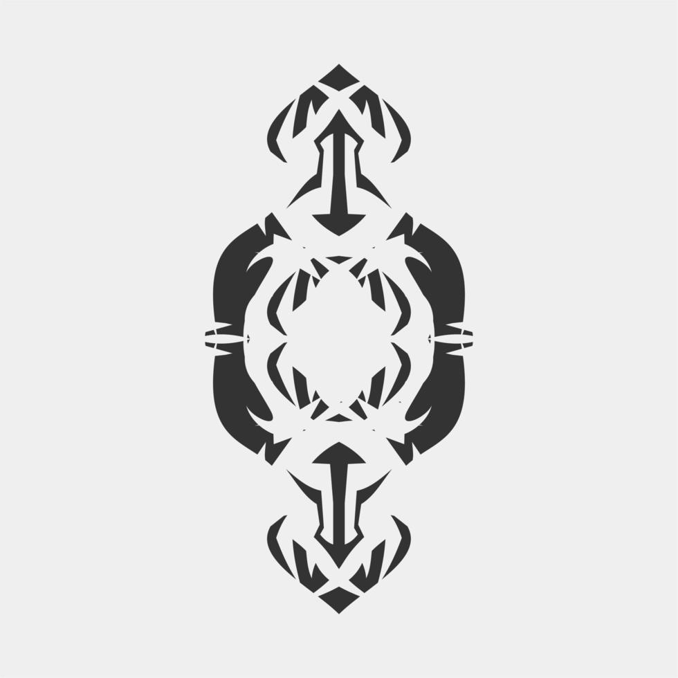 vector illustration of a unique and symmetrical high artful image for place decoration or ornamentation