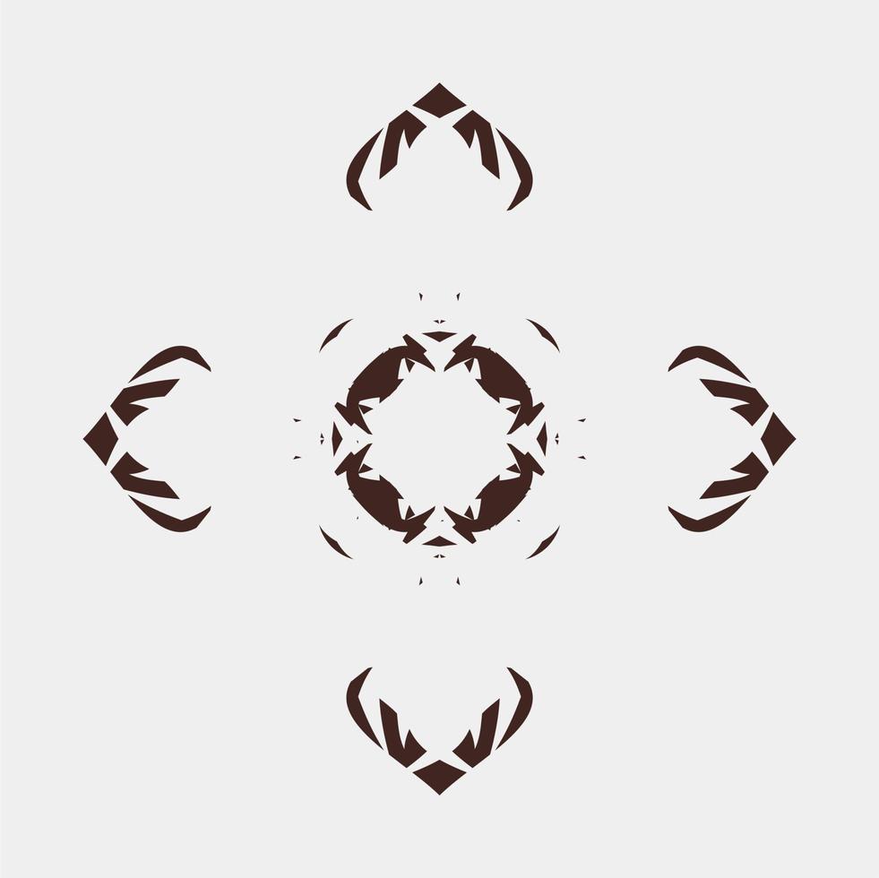 vector illustration of beautiful and symmetrical images for wall decoration or cloth and t-shirt screen printing