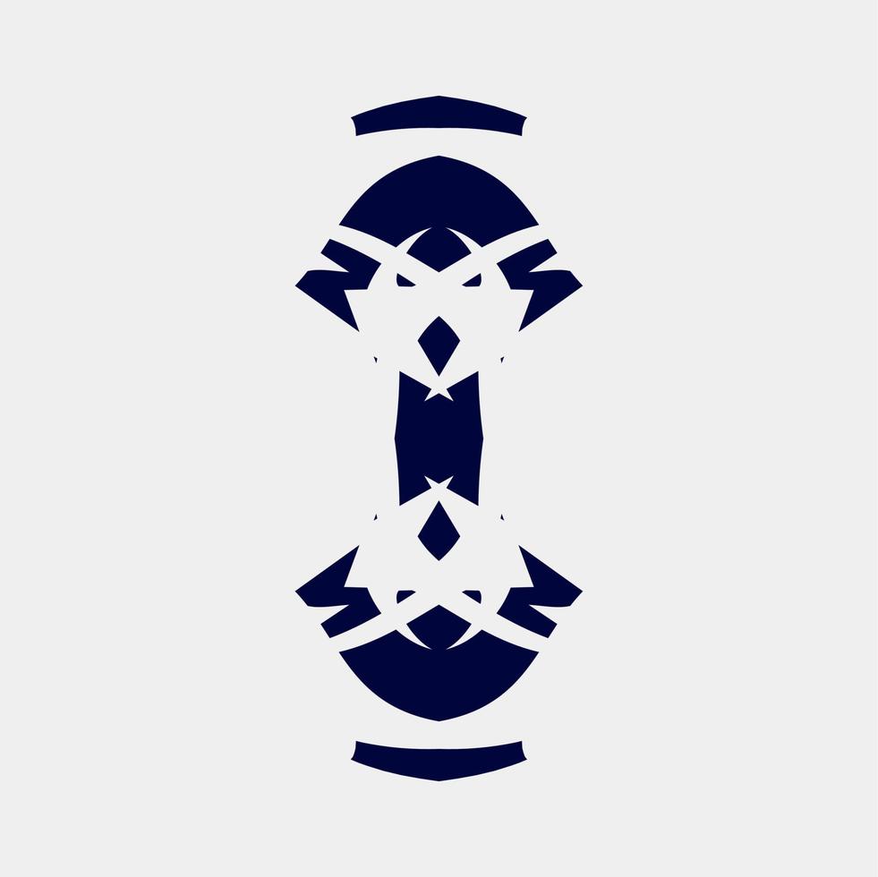 vector illustration of a unique and symmetrical high artful image for place decoration or ornamentation