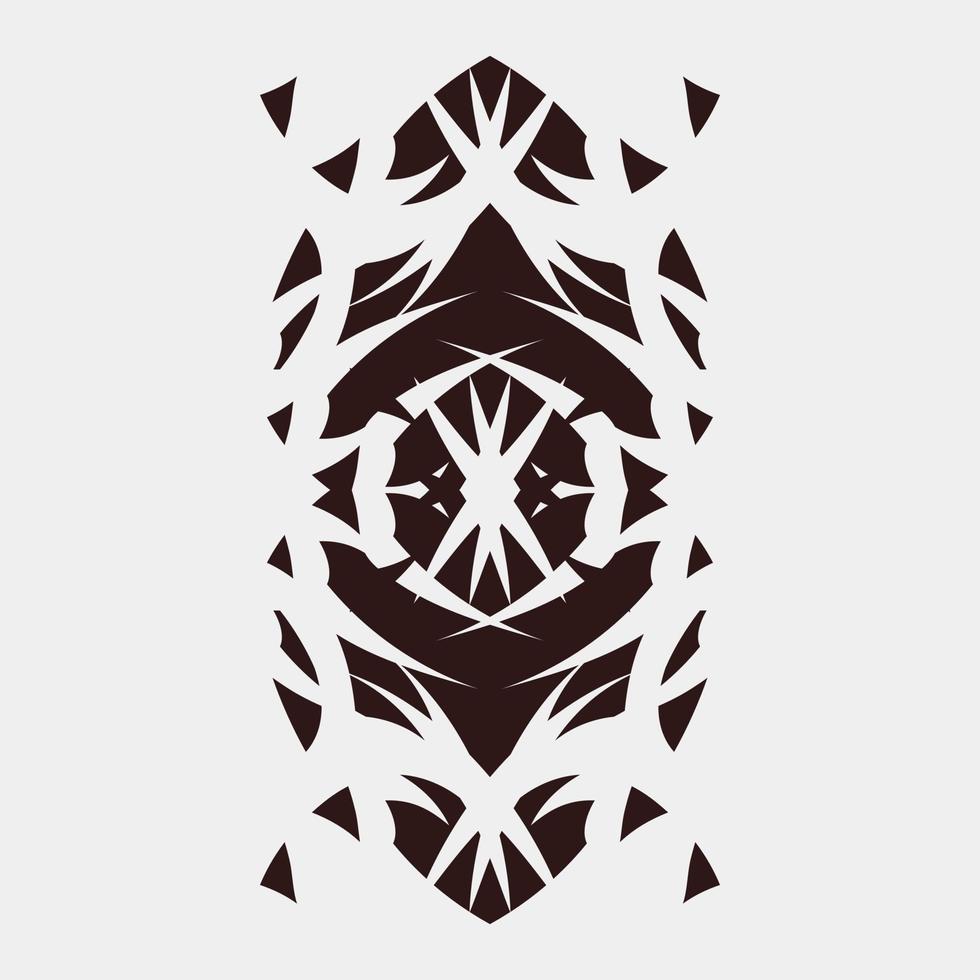 vector illustration of symmetrical and beautiful motifs for wall ornaments or cloth screen printing