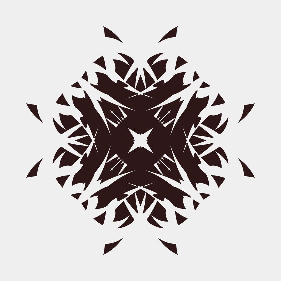 vector illustration of symmetrical and beautiful motifs for wall ornaments or cloth screen printing