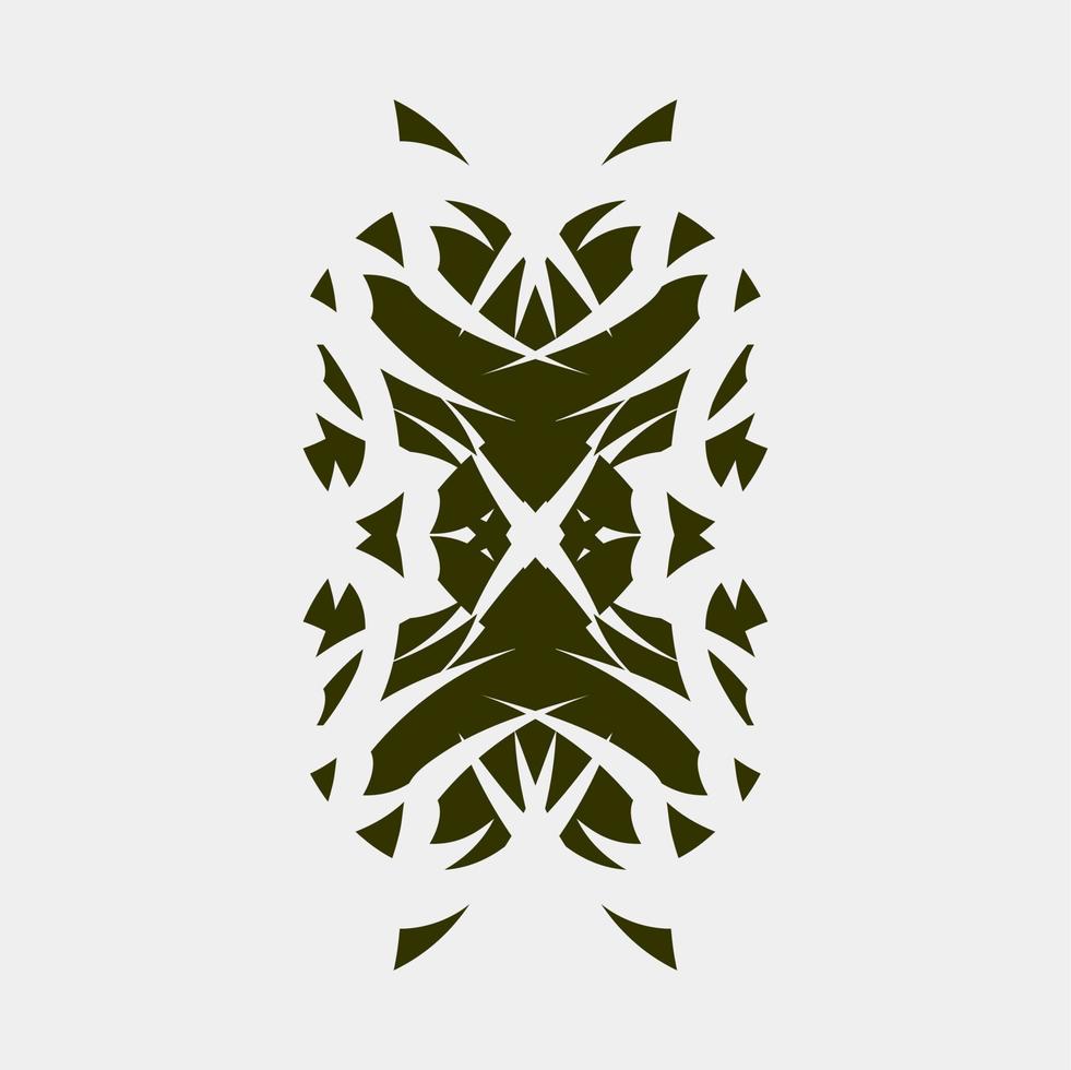 vector illustration of symmetrical and beautiful motifs for wall ornaments or cloth screen printing