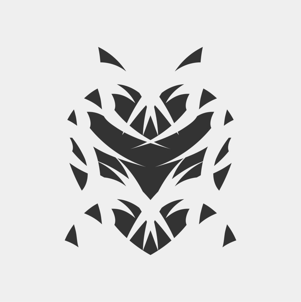 vector illustration of symmetrical and beautiful motifs for wall ornaments or cloth screen printing