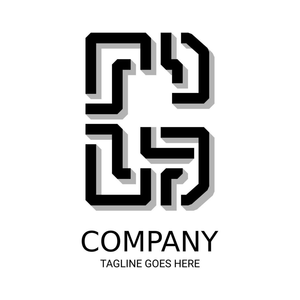 Unique, simple, and very cool 3D letter G logo design. Perfect for t-shirts and more. vector