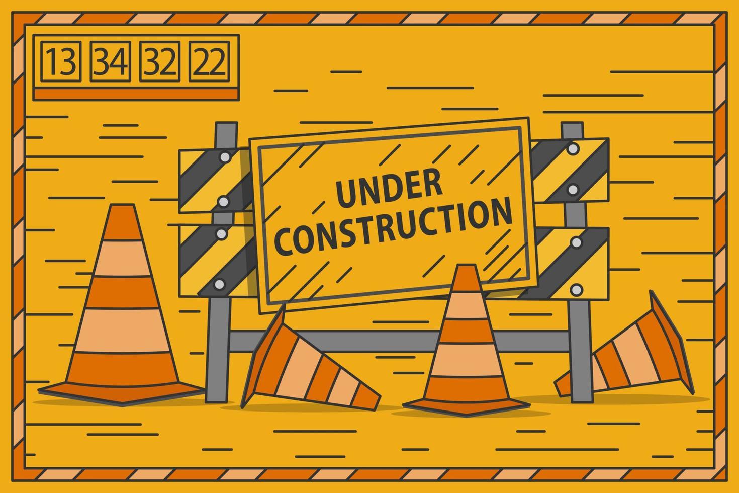 Under construction concept vector