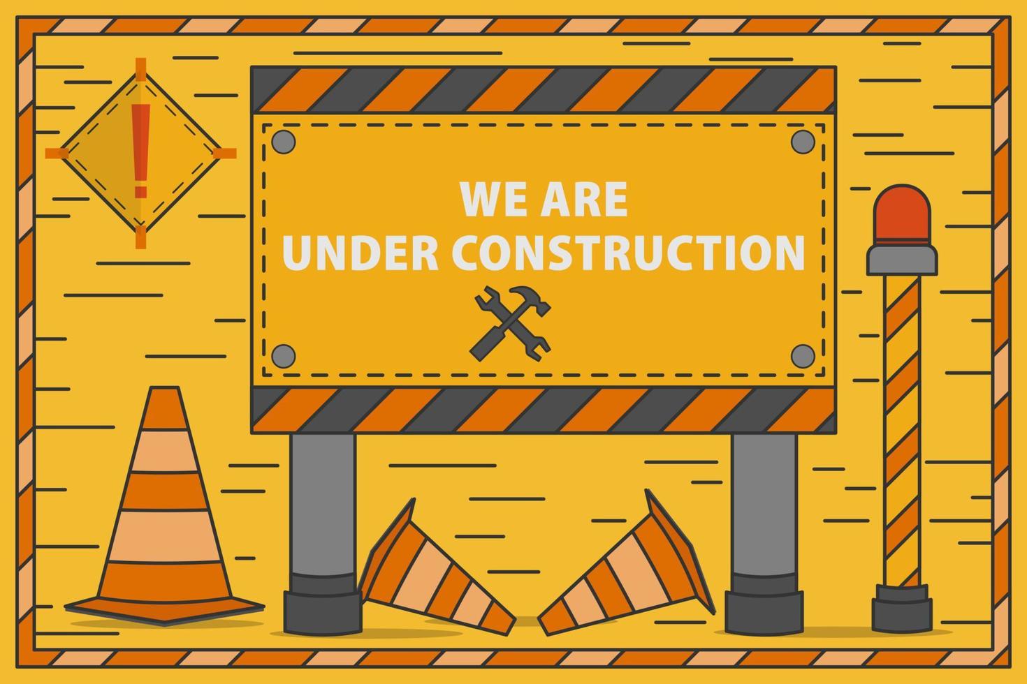 Under construction concept vector illustration