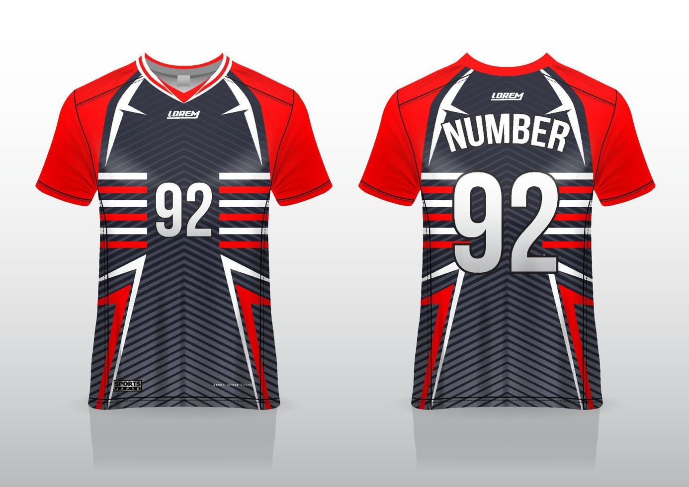 Soccer jersey tshirt sport template vector