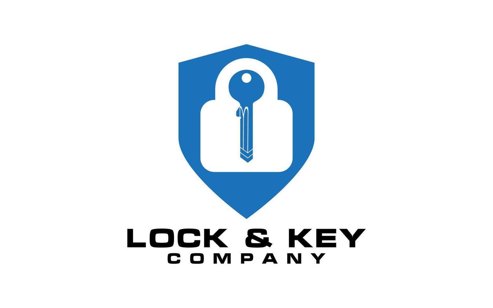 Lock  Key Vector Logo Template