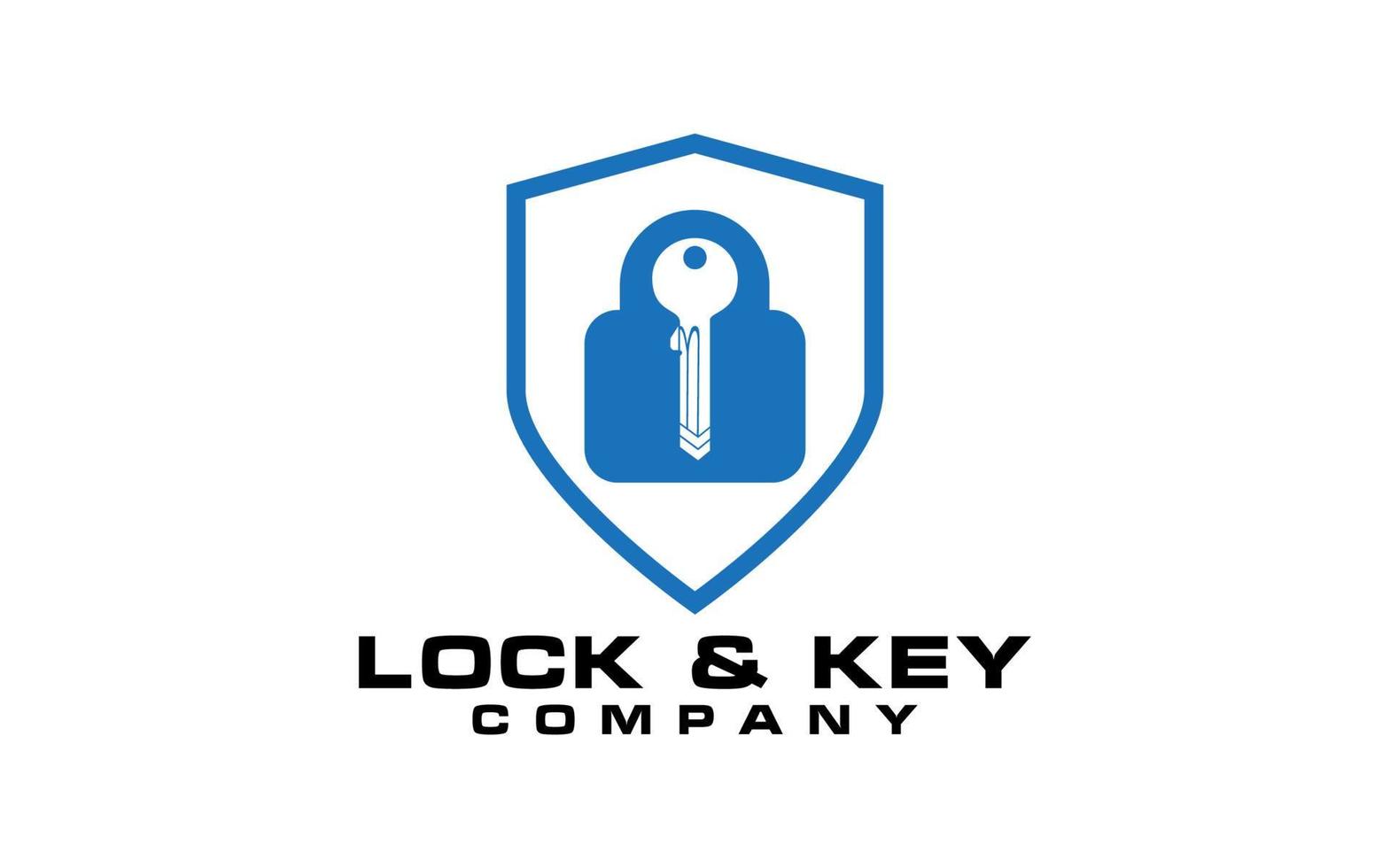 Lock  Key Vector Logo Template