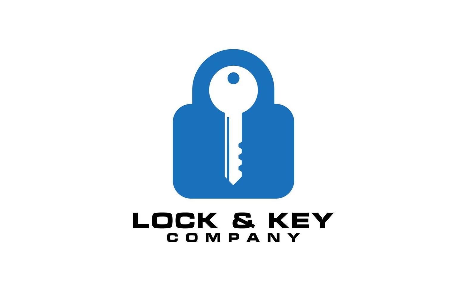 Lock  Key Vector Logo Template