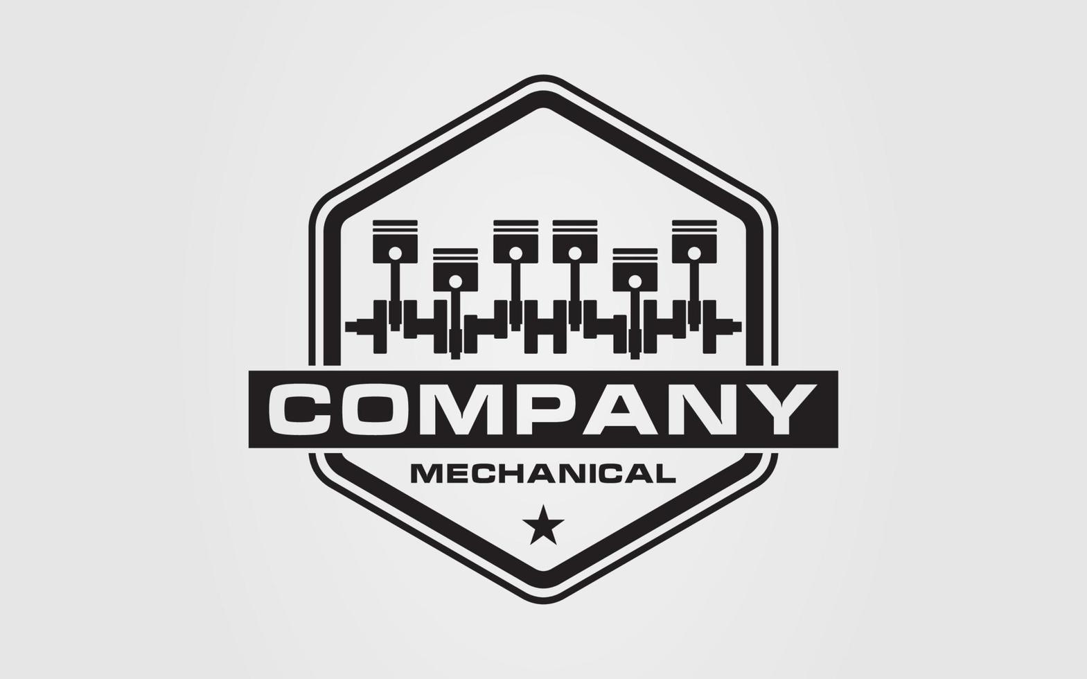 Logo mechanical for auto service auto body and other work vector