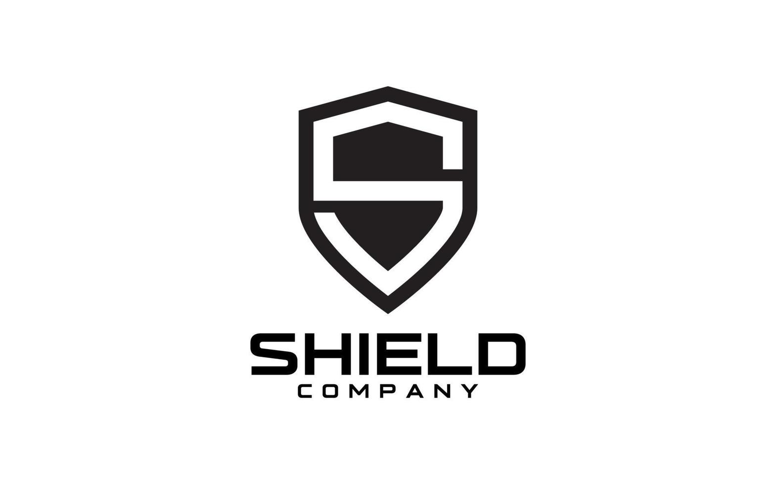 Initial letter S Shield. Security Logo Design Template Element vector