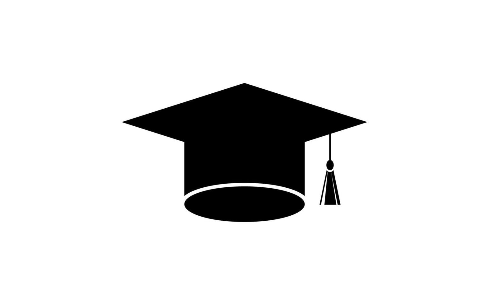 Graduate college, high school or university cap isolated on white background vector