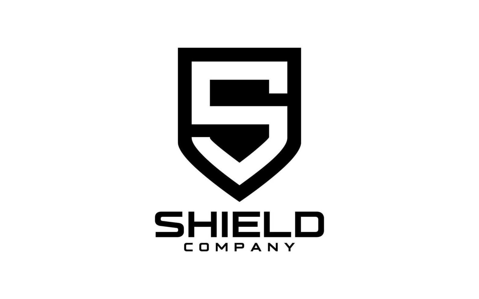 Initial letter S Shield. Security Logo Design Template Element vector