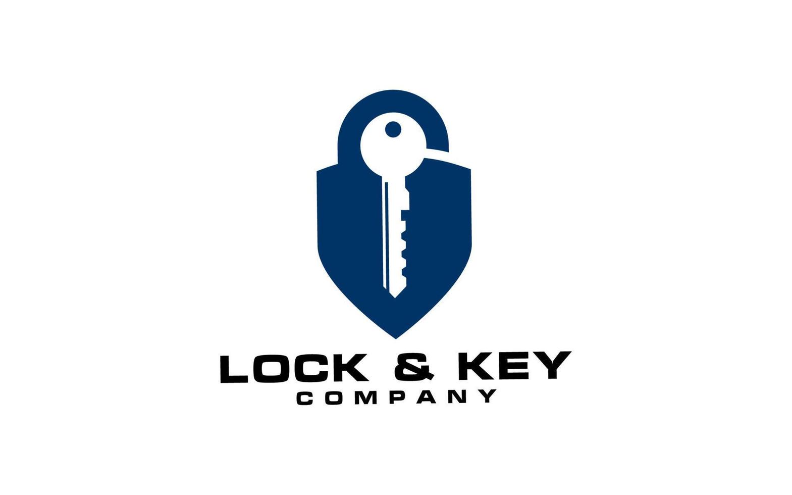 Lock  Key Vector Logo Template