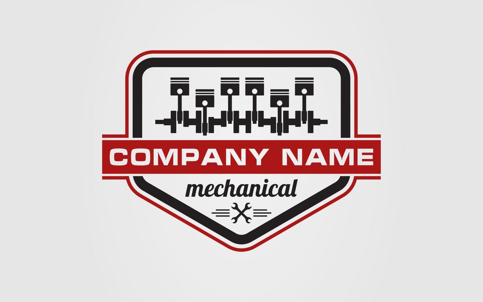 Logo mechanical for auto service auto body and other work vector