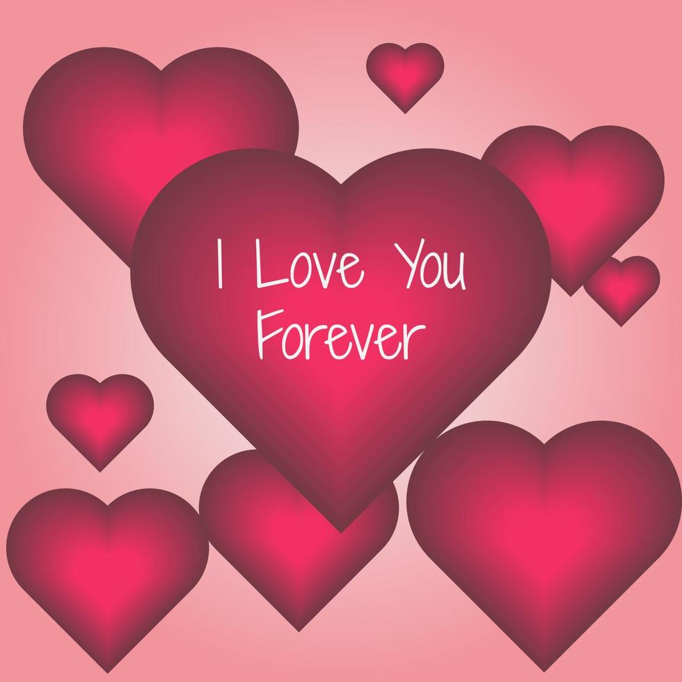 romantic love design with pink vector